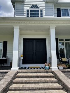 painting double front doors tidewater from sherwin williams