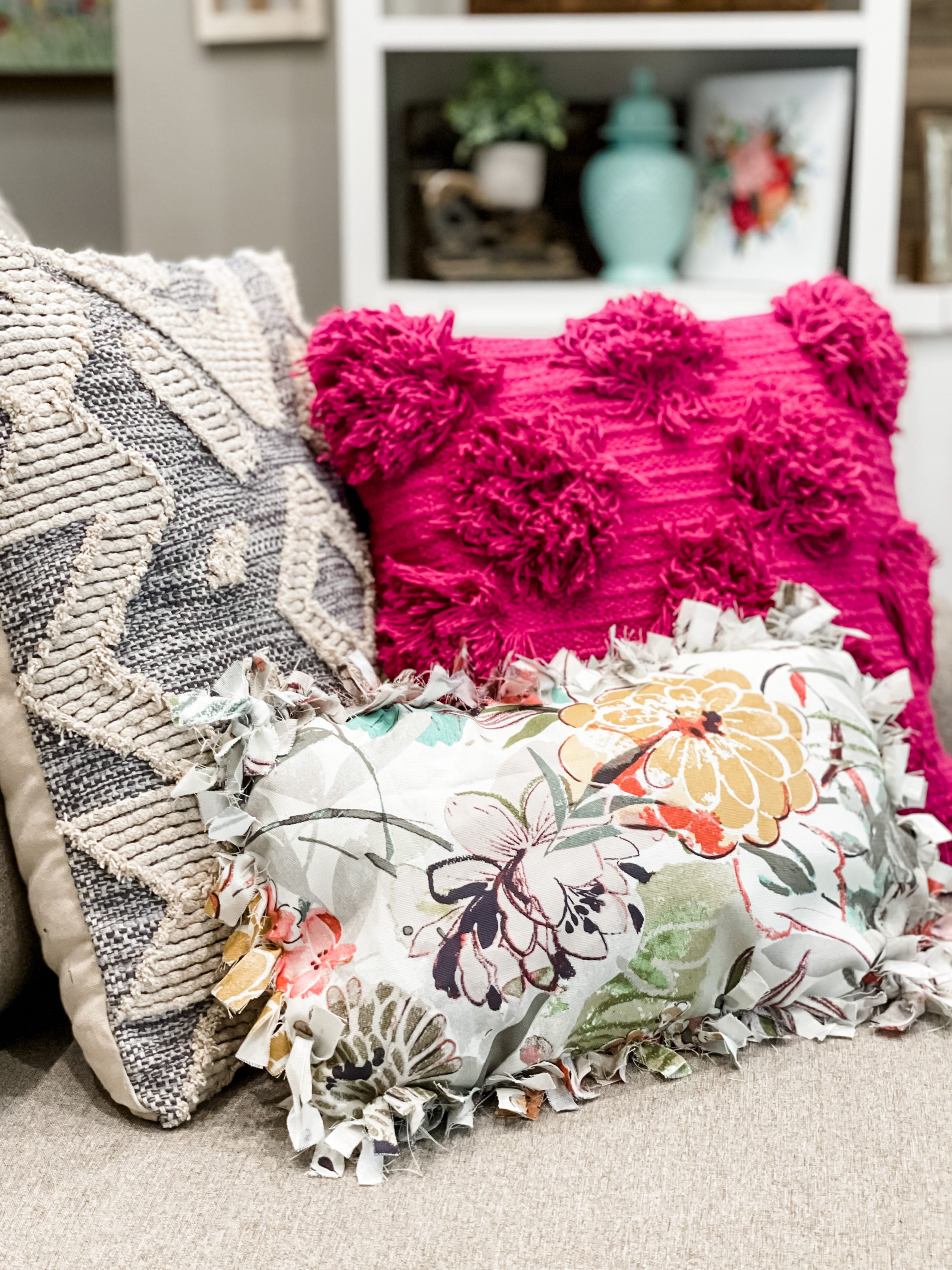 How to Make Beautiful Throw Pillows with Plastic Bag Filling - Rhapsody in  Rooms