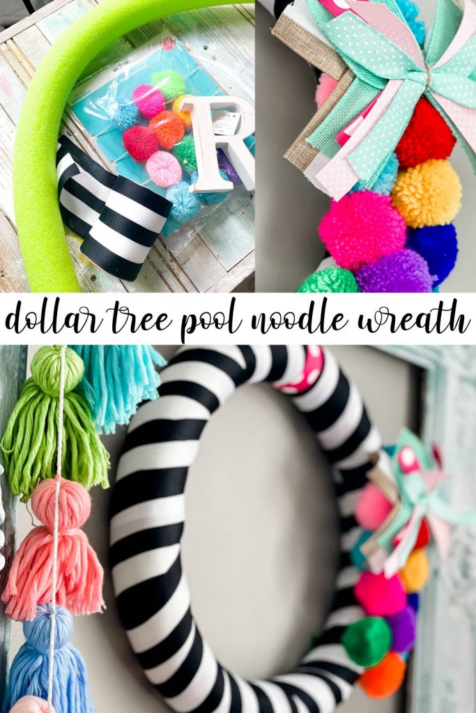 dollar tree pool noodle wreath Re Fabbed