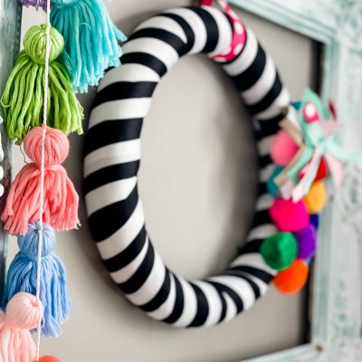 dollar tree pool noodle wreath