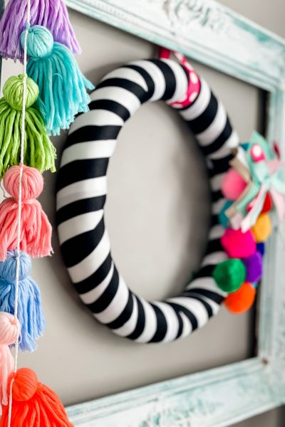 how to make a wreath from a pool noodle