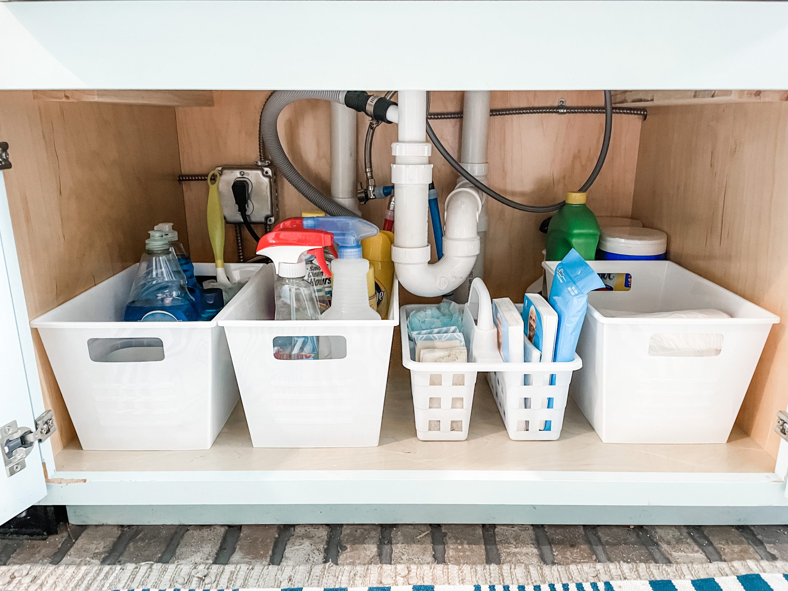 Under The Bathroom Sink Storage Hack