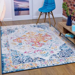 colorful area rug on amazon under 200