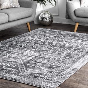 dark grey area rug on amazon under 200