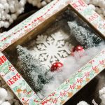 diy Christmas scene shadow box