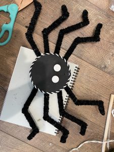 attach all your legs onto the spider