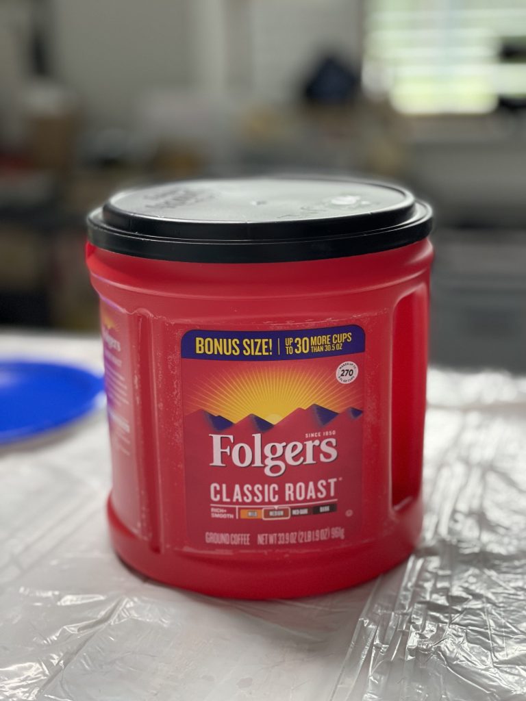 folgers can coffee can christmas craft