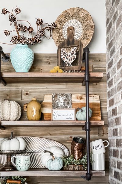 fall inspired coffee bar