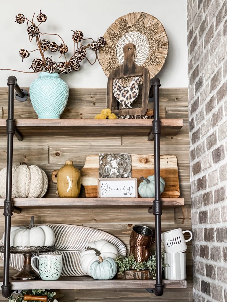 fall inspired coffee bar