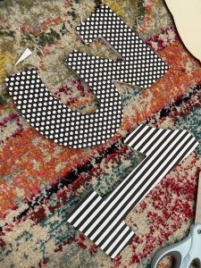 cover your numbers with scrapbook paper