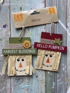 dollar tree scarecrow ornaments