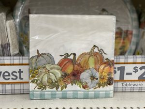 pumpkin napkins