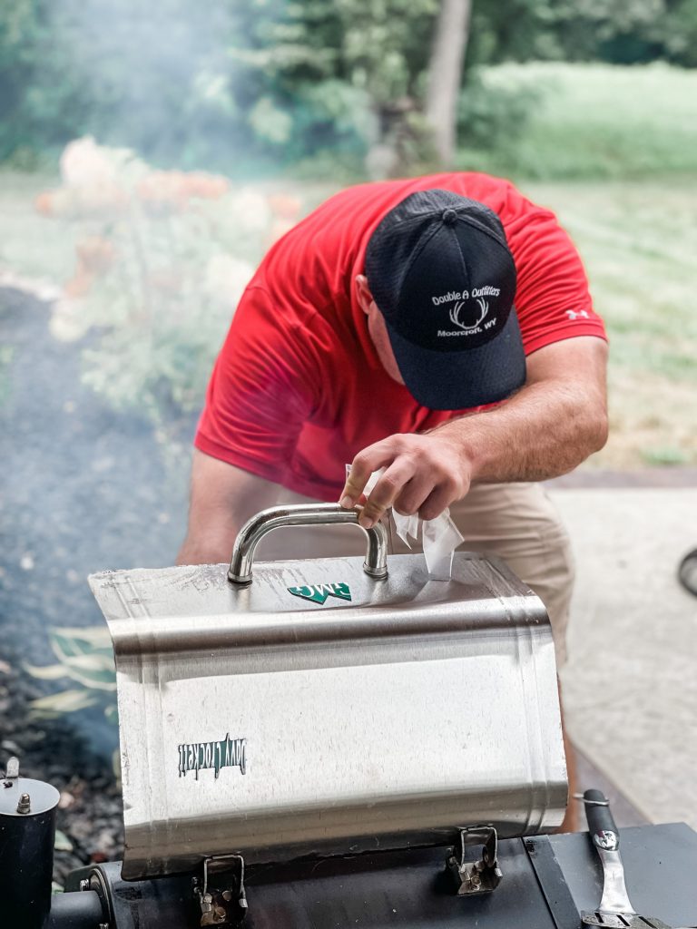 brandon manning the grill