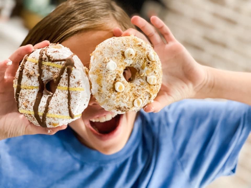 donuts decorated from the donut bar