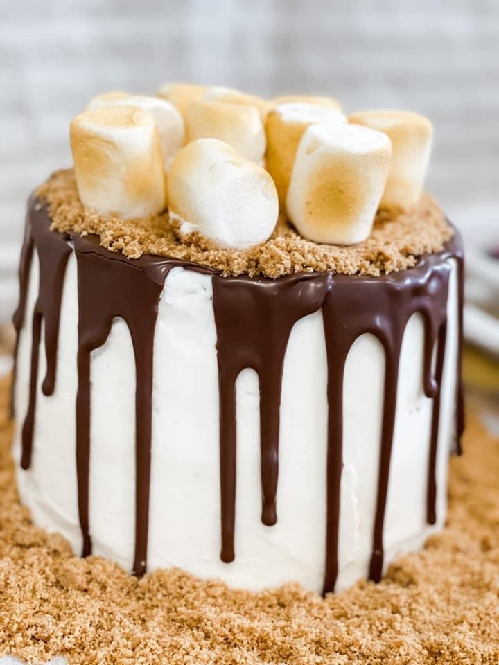 smores birthday cake