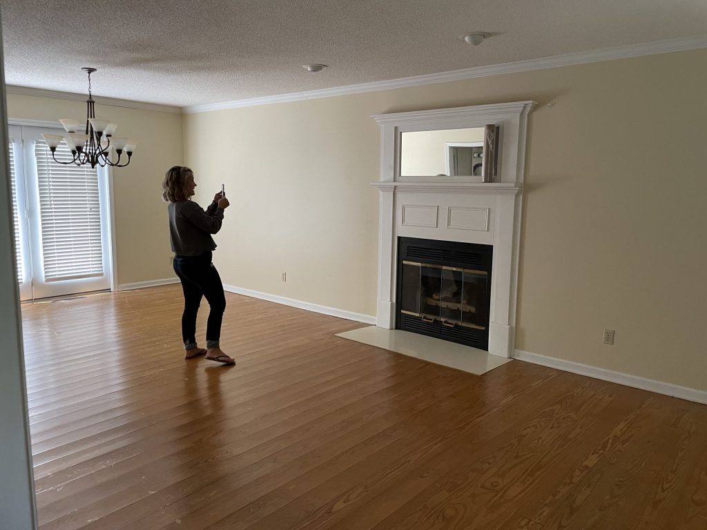 living room before