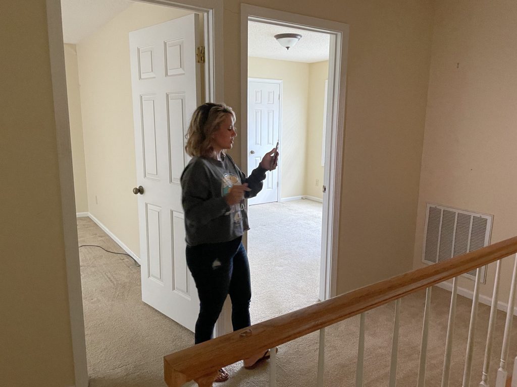 upstairs hallway before