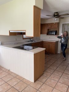 kitchen area before