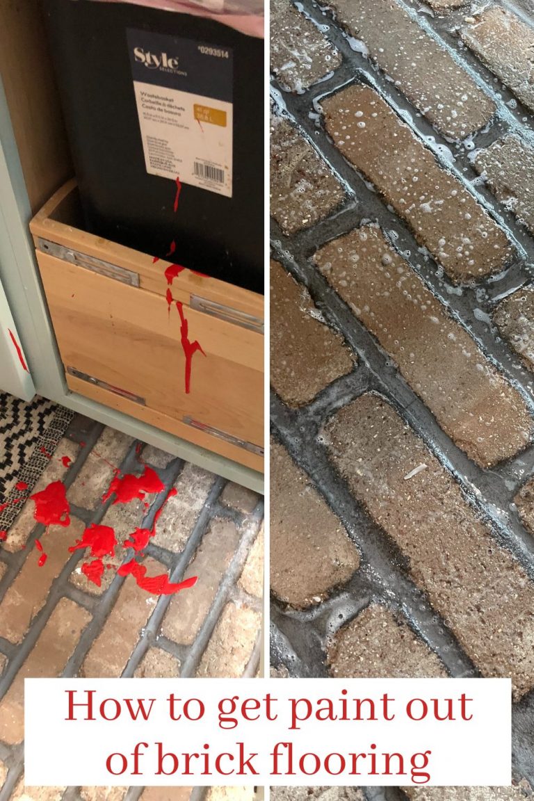 how to clean paint off brick flooring ReFabbed