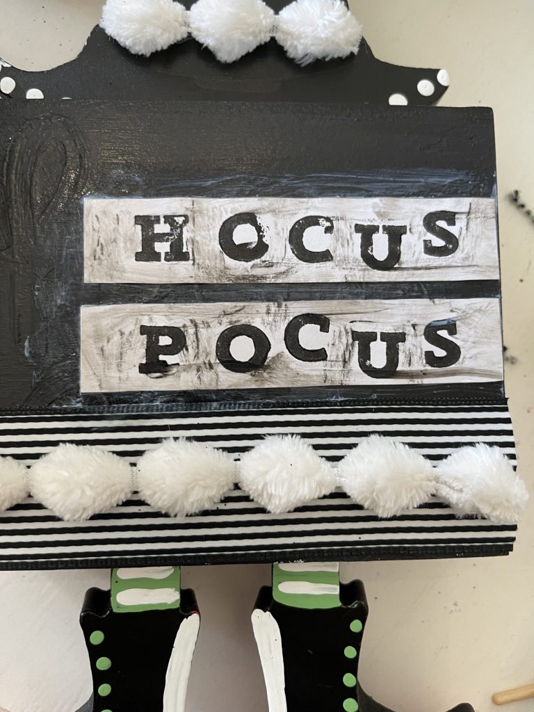 stamp on your hocus pocus words