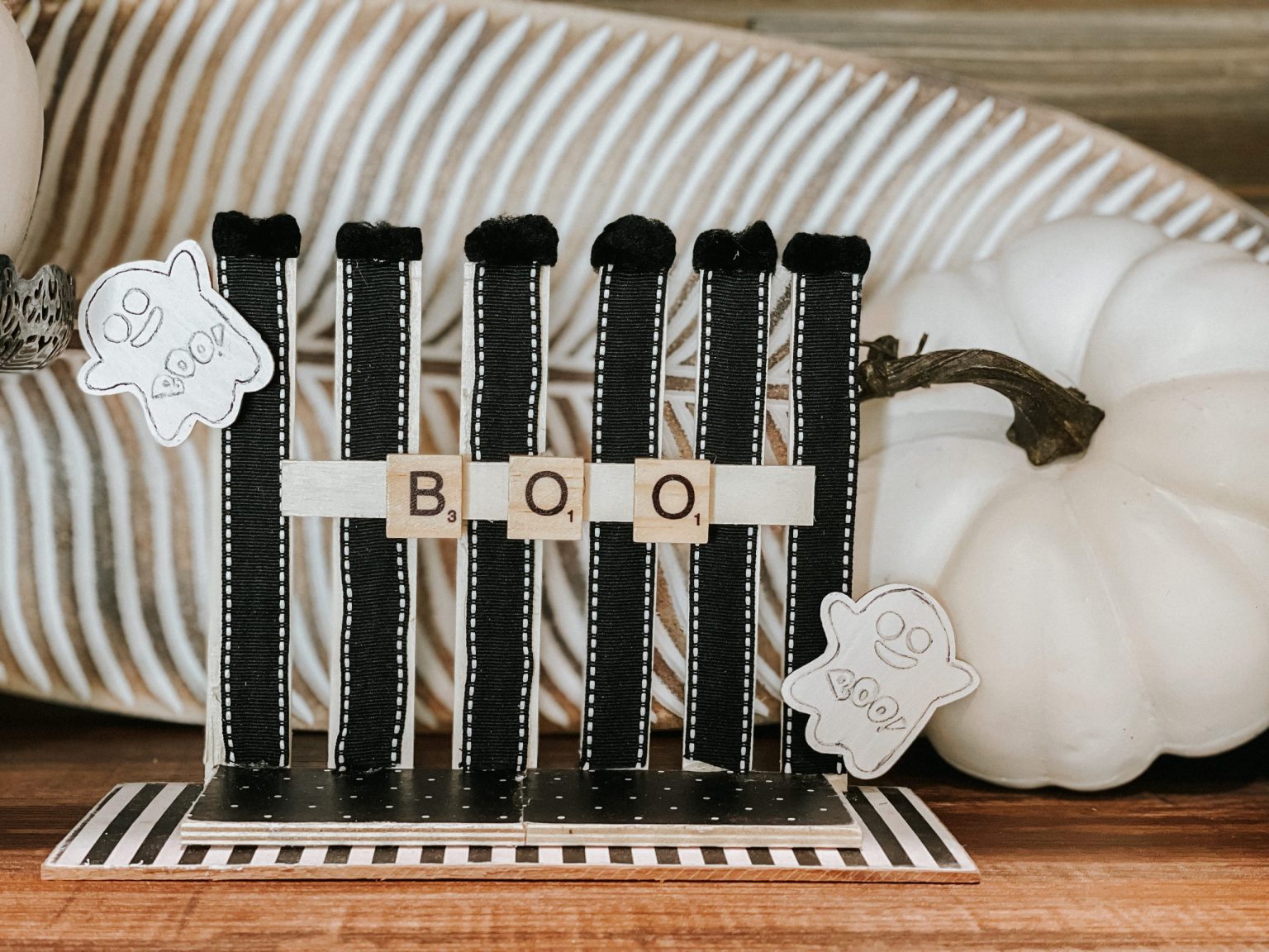 DIY Dollar Tree BOO decor ReFabbed
