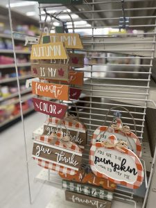 various fall decor items at big lots