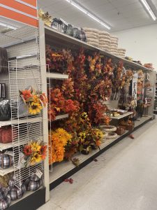 fall aisle at big lots