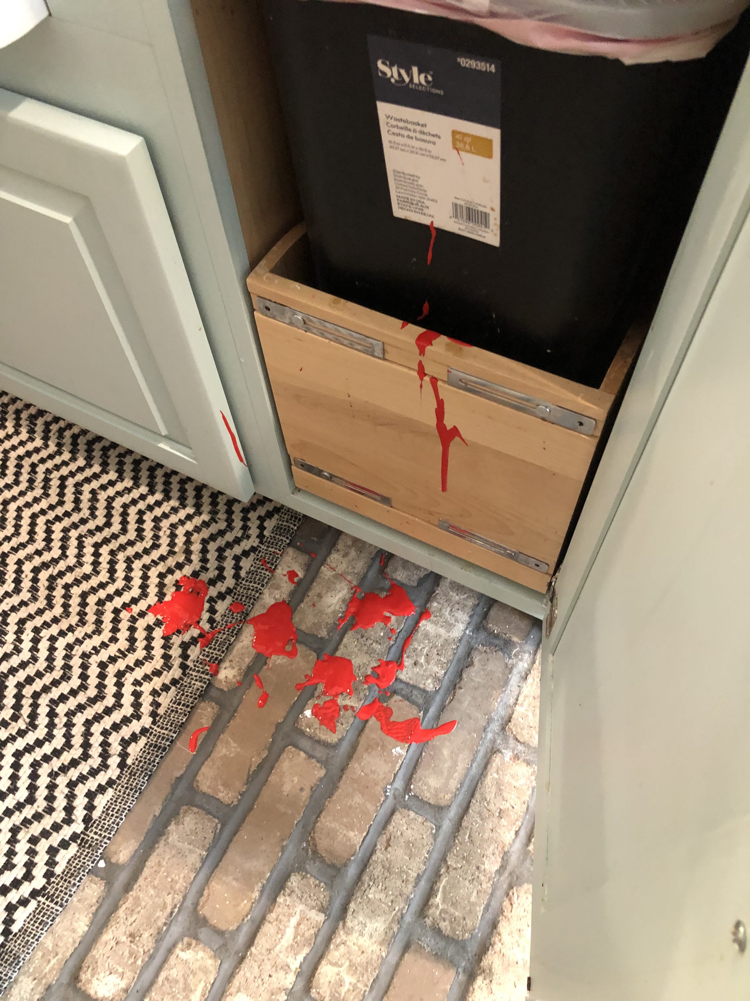 how to clean paint off brick flooring ReFabbed