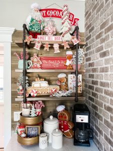 decorated hot cocoa bar christmas