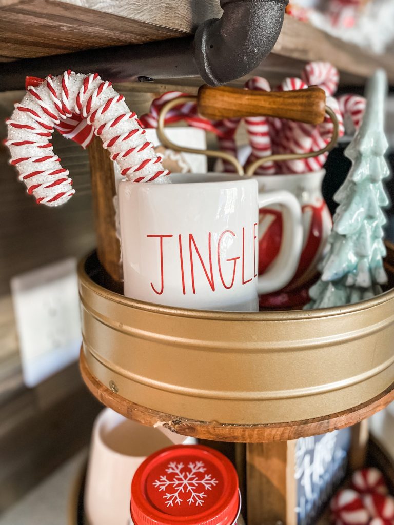 hot cocoa bar tiered tray