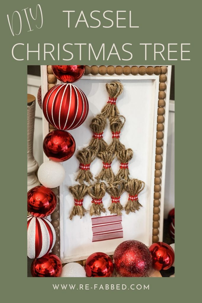 PINTEREST IMAGE OF TASSEL CHRISTMAS TREE SIGN