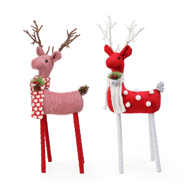 red and white reindeer