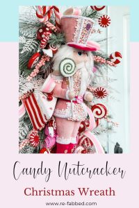 candy nutcracker christmas wreath pinterest image