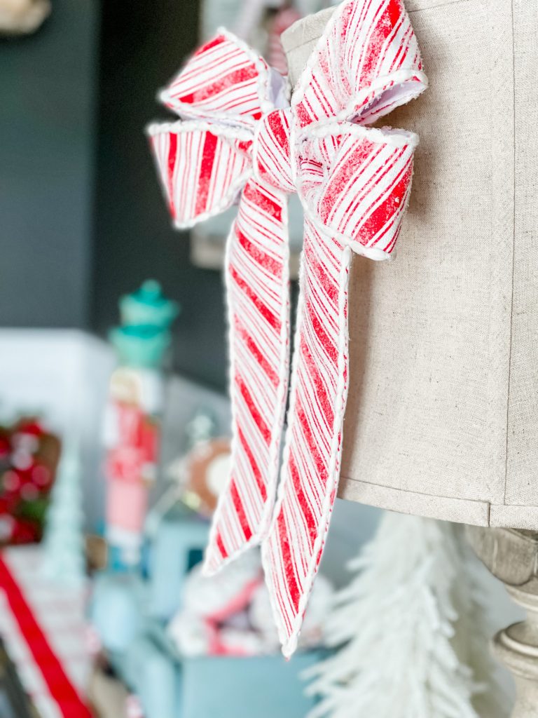 candy cane bow