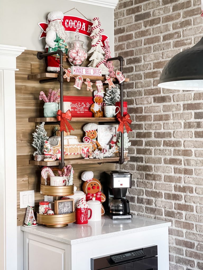 coffee bar in kitchen