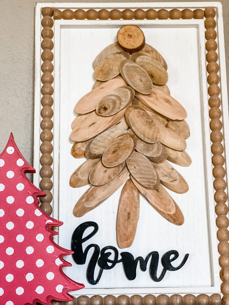 diy driftwood Chritmas tree