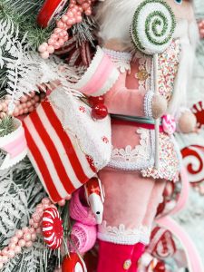 nutcracker candy wreath details