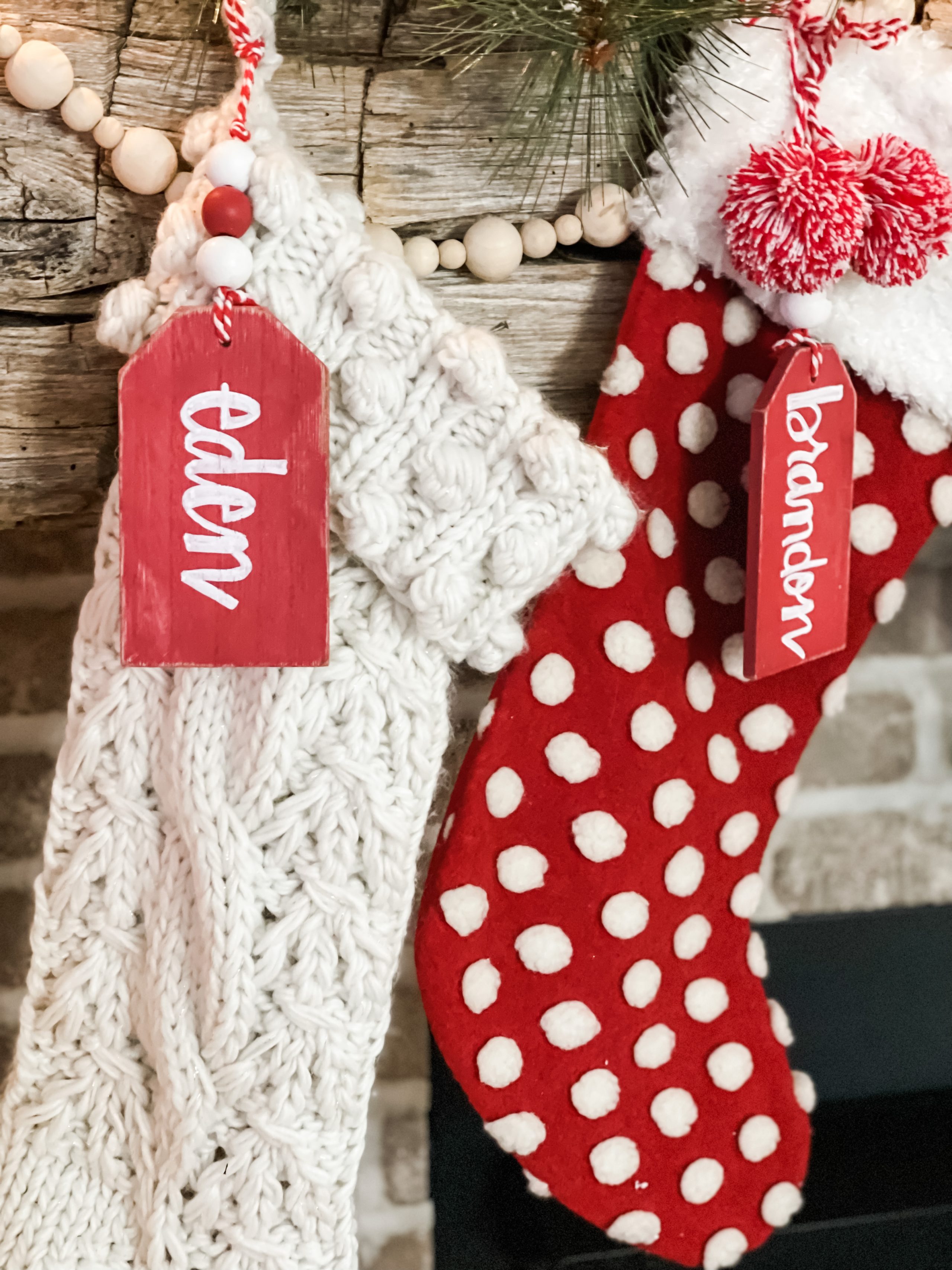 diy christmas stocking tag ReFabbed