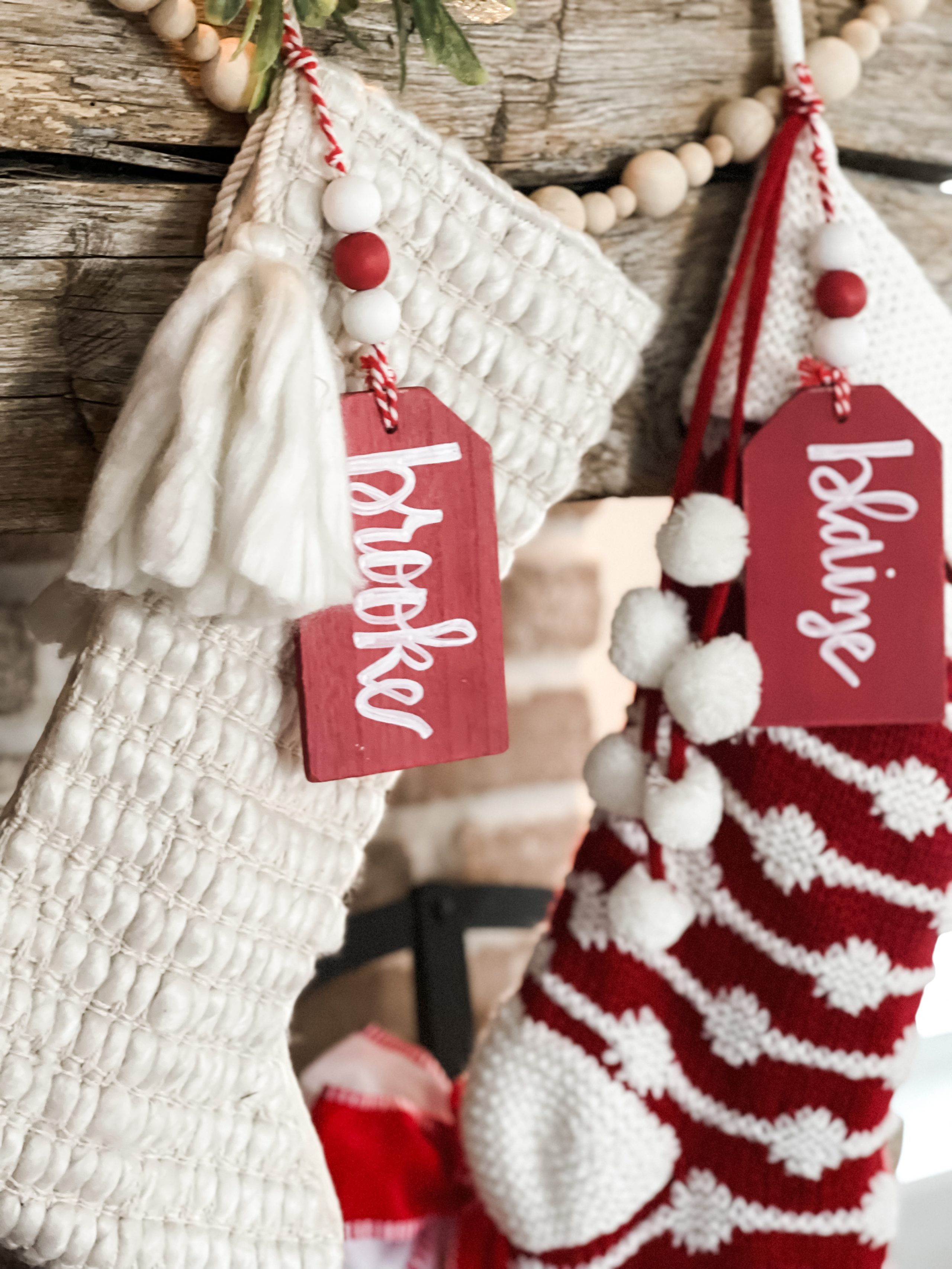 diy christmas stocking tag ReFabbed