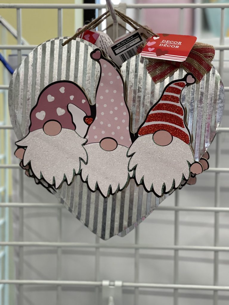 valentine decor at dollar tree