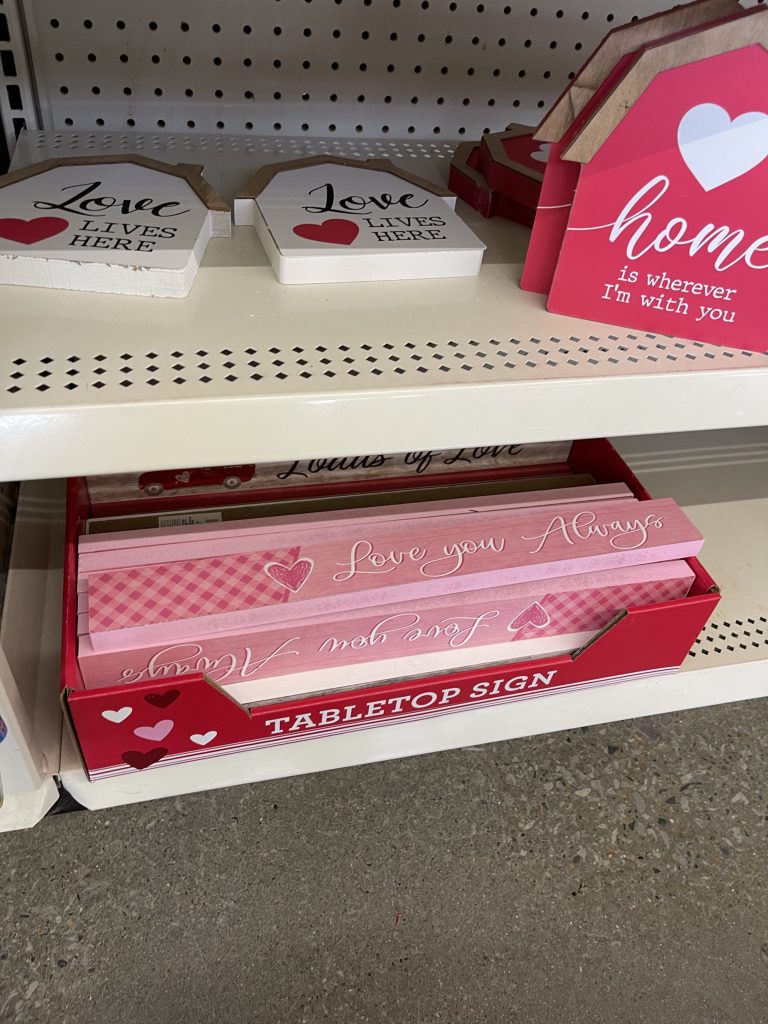 dollar tree valentine decor