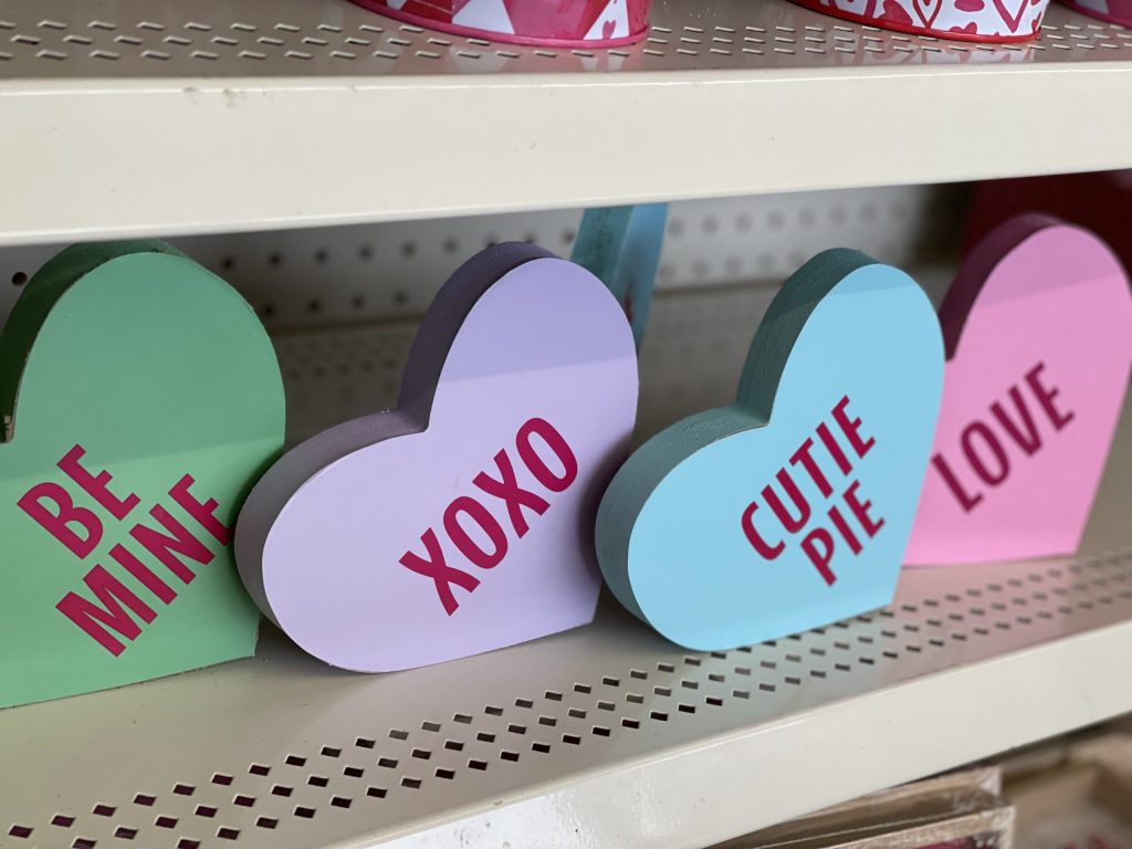 dollar tree wooden hearts