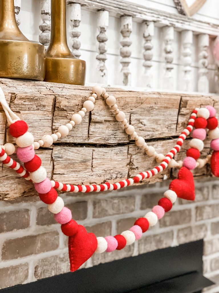 valentine mantel garland