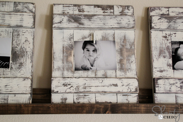 DIY photo frame distress look