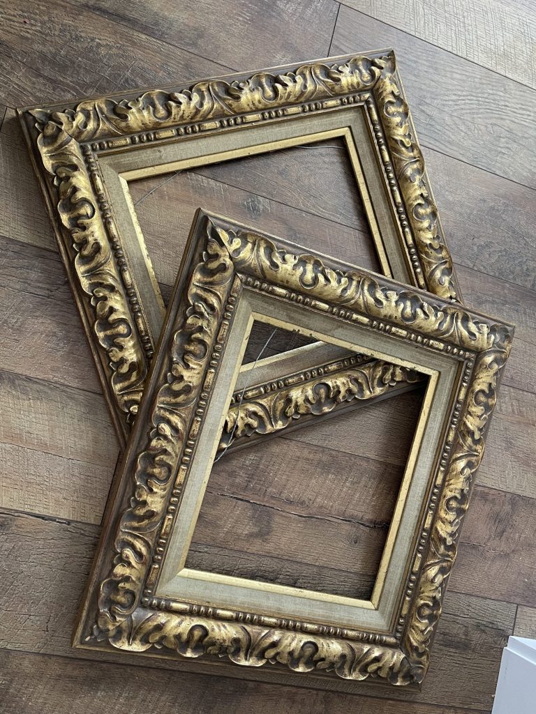 empty frame with no glass