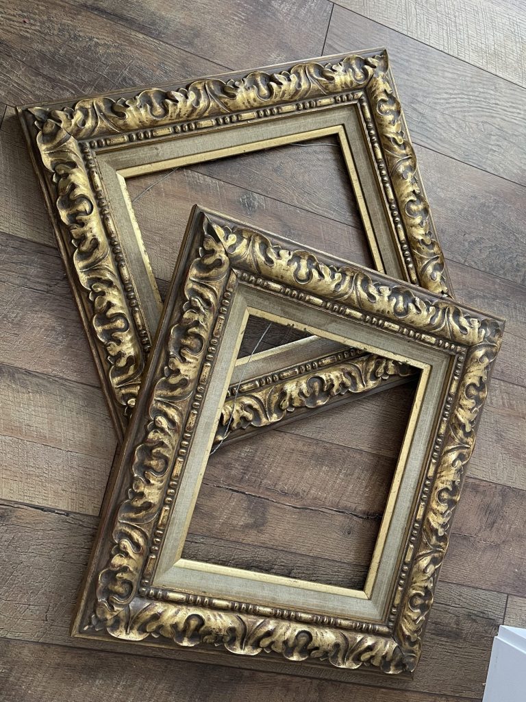 empty frame with no glass