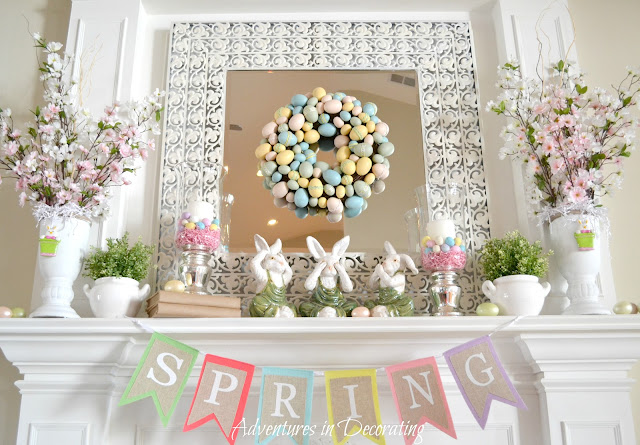 Spring Mantel Decor Ideas