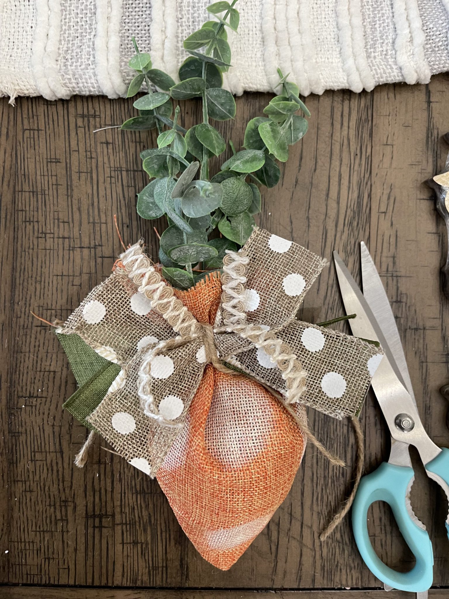 dollar tree carrot bag makeover ReFabbed