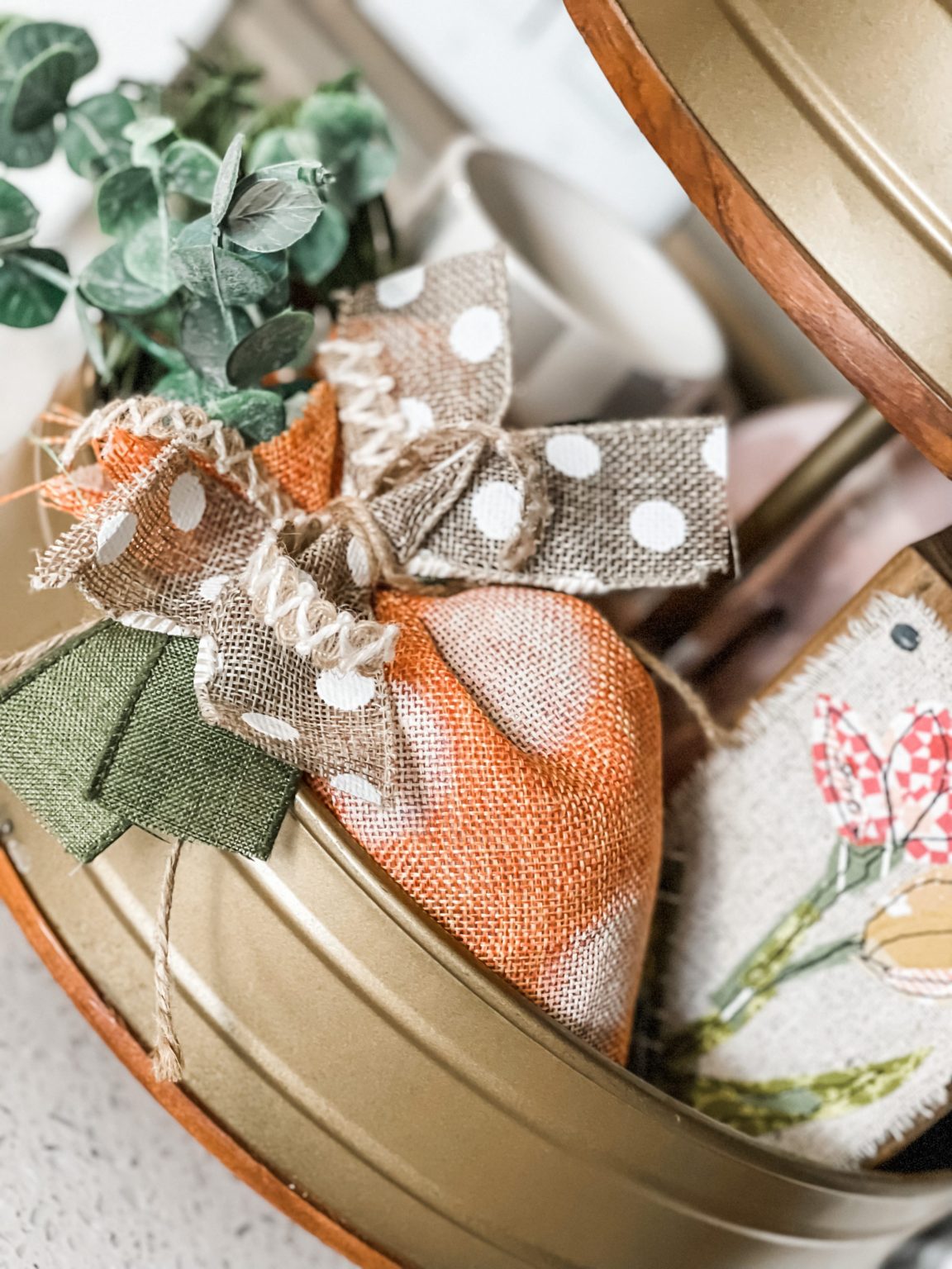 dollar tree carrot bag makeover ReFabbed