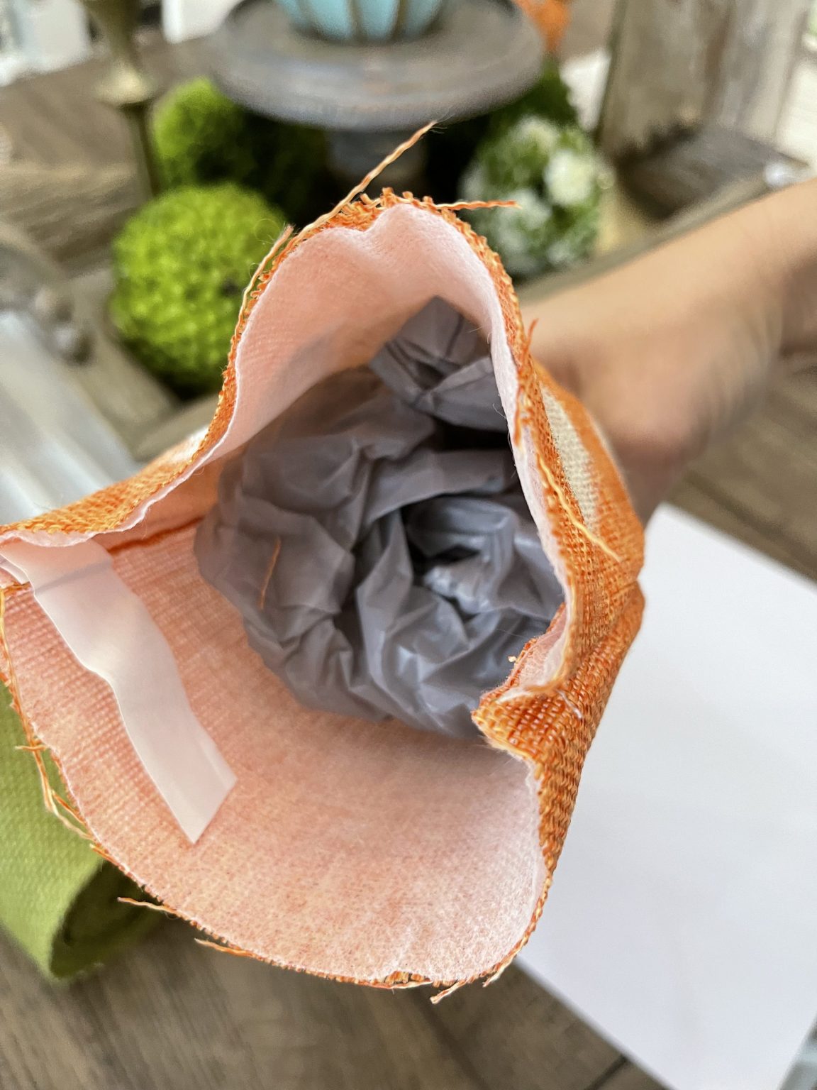 dollar tree carrot bag makeover ReFabbed